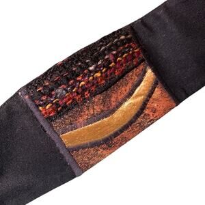 Marylou Ozbolt Storer Vintage Belt 36" Wool RARE Abstract  Mixed Media